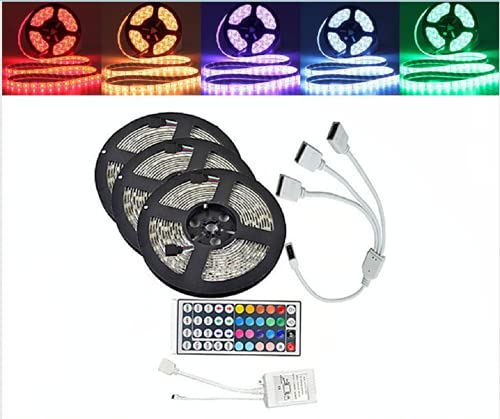 15M Waterproof RGB LED Strip Light Kit