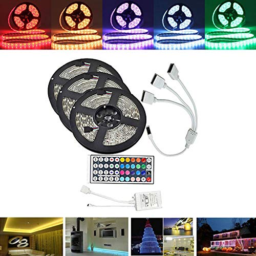 15M Waterproof RGB LED Strip Light Kit
