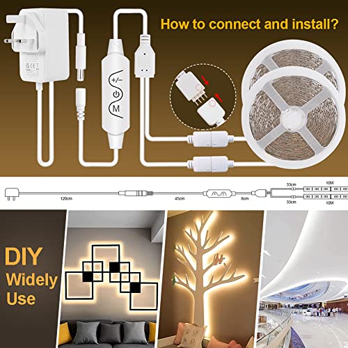 20M LED Strip with 1200 LEDs & Smart Control