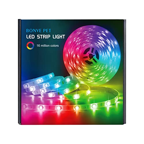 20M RGB LED Strip Lights with Bluetooth Control