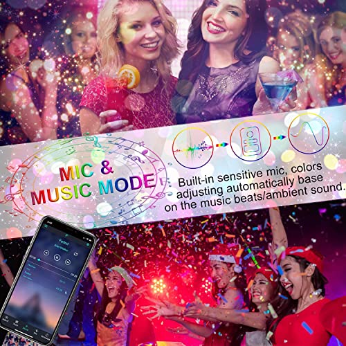 Smart LED Strip Lights with Alexa Control: 20M