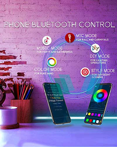 Bluetooth Controlled 30M LED Strip Lights