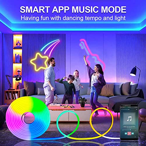 RGBIC Neon LED Strip Lights - Smart Control