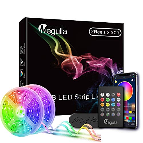 30m Color-Changing LED Strip with Bluetooth Control