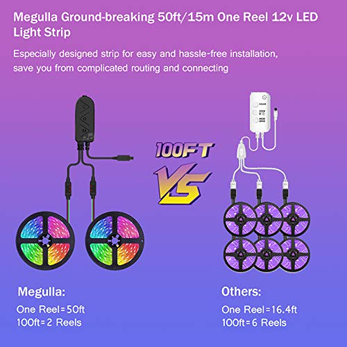 30m Color-Changing LED Strip with Bluetooth Control