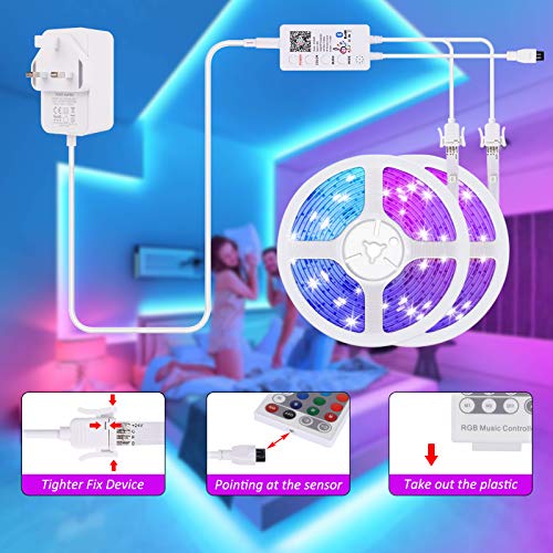 30M RGB LED Strip Set with APP & Bluetooth