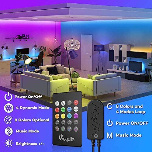 30m Color-Changing LED Strip with Bluetooth Control