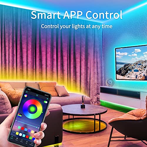 30M Color-Changing LED Strip Light with Music Sync