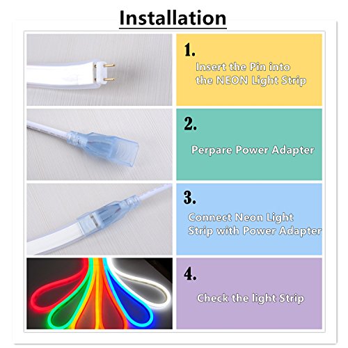 Flexible RGB LED Neon Light Strip with Remote