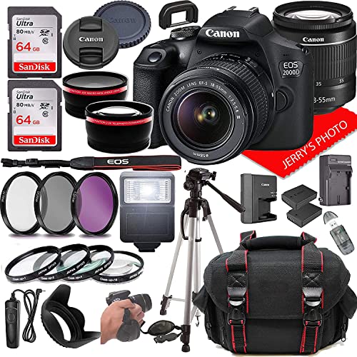 Canon EOS 2000D DSLR Camera with 18-55mm Lens