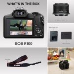 Canon EOS R100 Mirrorless Camera RF-S18-45mm Lens Kit