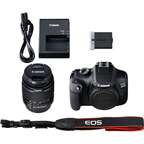 EOS 4000D DSLR Camera with 18-55mm Lens Bundle