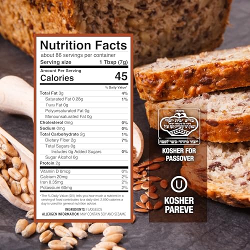 Roots Circle Premium Brown Whole Flax Seeds 21oz