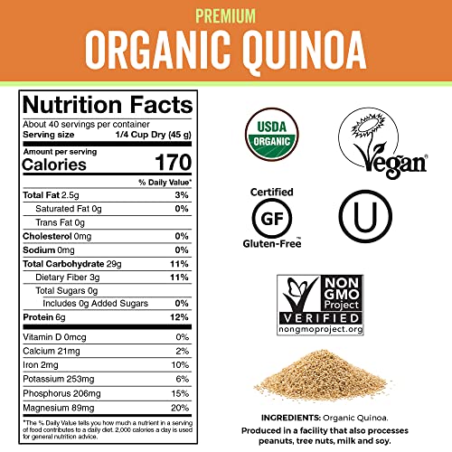 Viva Naturals Organic Quinoa: Plant-Based Protein, Fiber, Iron