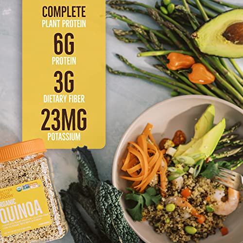 Organic Vegan Quinoa: Complete Plant Protein, Gluten-Free, 24oz