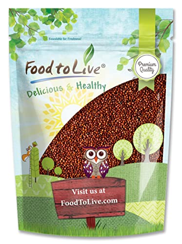 Red Quinoa Seeds: Raw, Sproutable, Vegan, Kosher. 1.5lbs