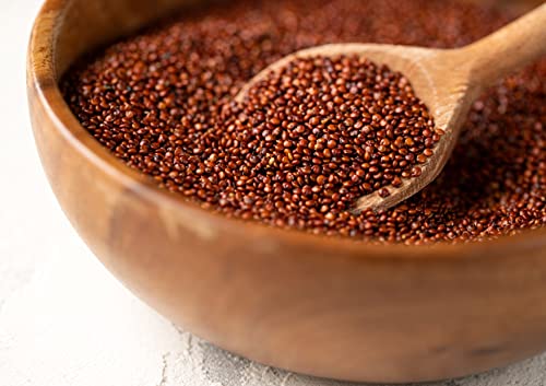 Red Quinoa Seeds: Raw, Sproutable, Vegan, Kosher. 1.5lbs