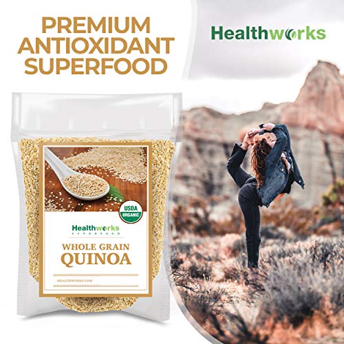 Organic Peruvian White Quinoa 5 lbs: Protein, Fiber, Iron