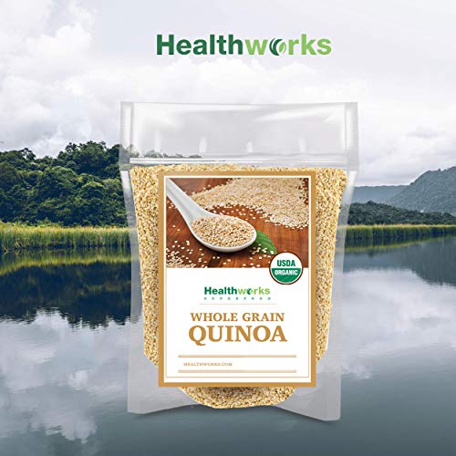 Organic Peruvian White Quinoa 5 lbs: Protein, Fiber, Iron