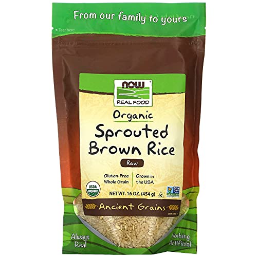 Organic Sprouted Brown Rice, Raw, Gluten-Free, Whole Grain