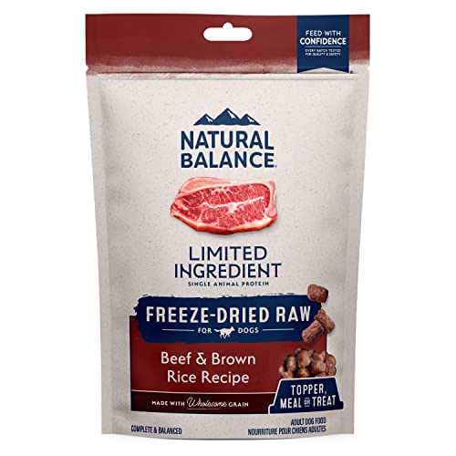 Natural Balance Freeze Dried Dog Food, Beef Recipe