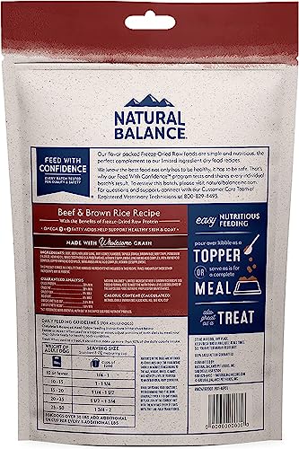 Natural Balance Freeze Dried Dog Food, Beef Recipe