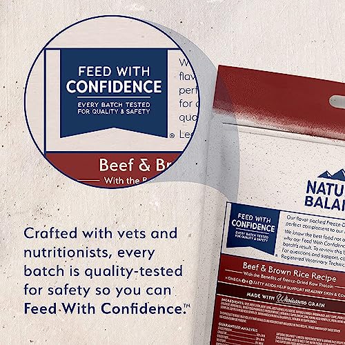 Natural Balance Freeze Dried Dog Food, Beef Recipe