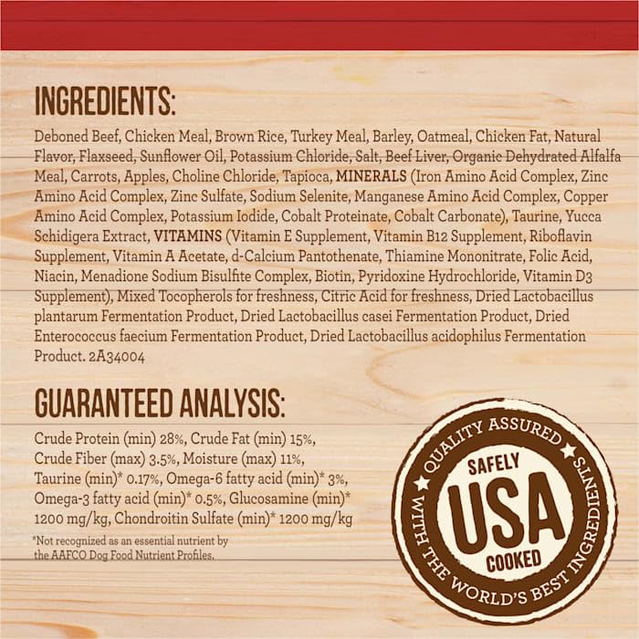 Merrick Beef & Brown Rice High-Protein Dog Food