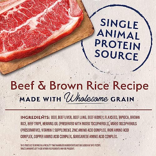 Natural Balance Freeze Dried Dog Food, Beef Recipe