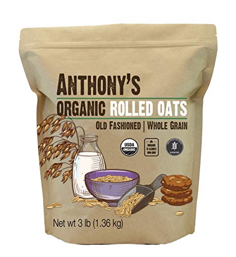 Anthony's 3 lb Organic Rolled Oats, Gluten-Free