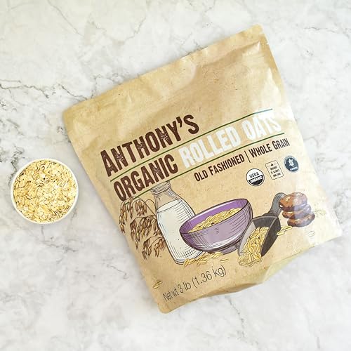 Anthony's 3 lb Organic Rolled Oats, Gluten-Free