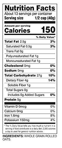 Happy Belly Old Fashioned Oats, 18 oz pack