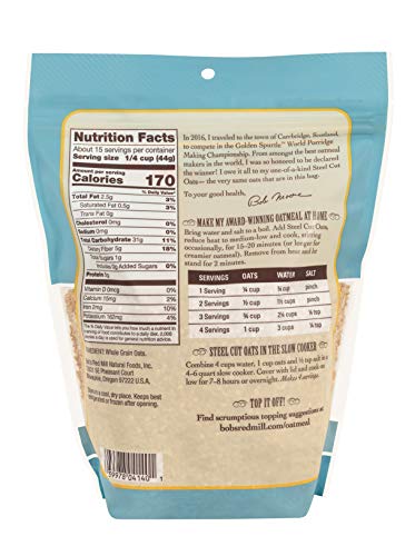 Bob's Red Mill Steel Cut Oats, 24 oz x 4