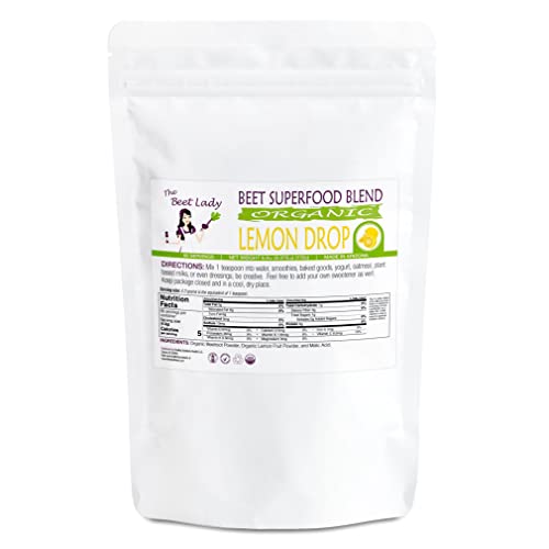 Organic Lemon Drop Beet Superfood Powder with Real Fruit