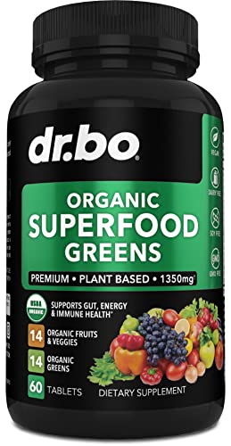 Organic Superfood Greens & Fruit Supplements - Energy Boost