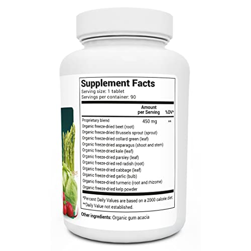 Dr. Berg's Phytonutrient Super Greens Vegetable Tablets - 90