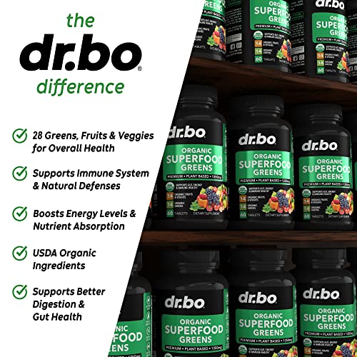 Organic Superfood Greens & Fruit Supplements - Energy Boost