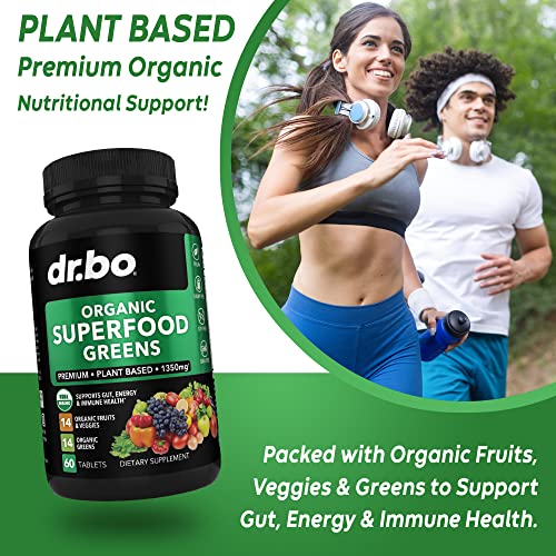 Organic Superfood Greens & Fruit Supplements - Energy Boost