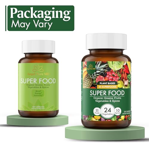 Organic Superfood Greens & Reds Supplement Capsules - 120ct
