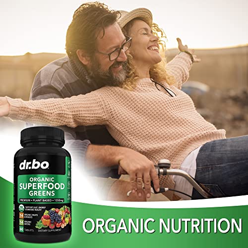 Organic Superfood Greens & Fruit Supplements - Energy Boost