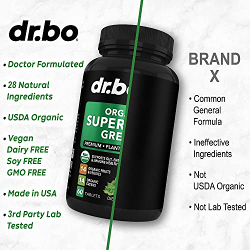 Organic Superfood Greens & Fruit Supplements - Energy Boost