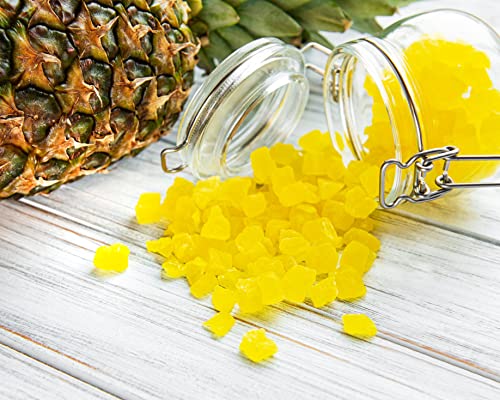 Raw Vegan Unsulfured Diced Pineapple, 8 oz Bulk