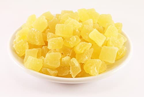 Raw Vegan Unsulfured Diced Pineapple, 8 oz Bulk