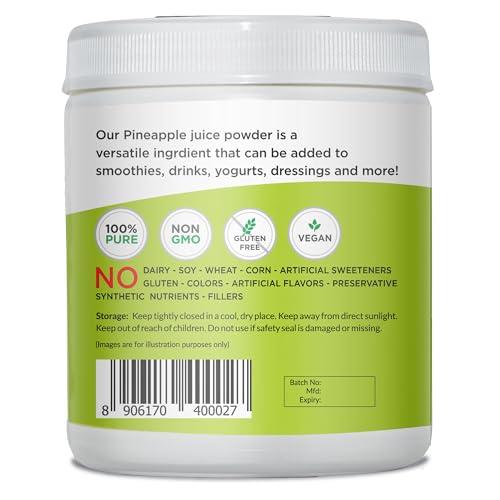 Organic Freeze Dried Pineapple Juice Powder with Bromelain