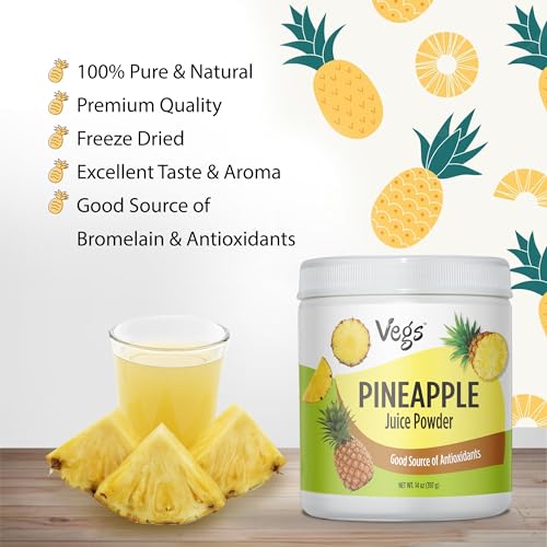 Organic Freeze Dried Pineapple Juice Powder with Bromelain