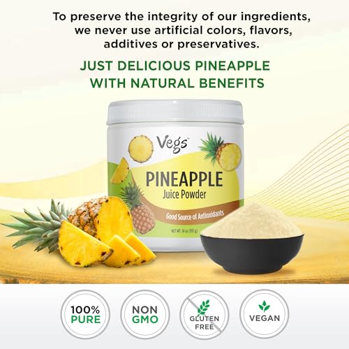 Organic Freeze Dried Pineapple Juice Powder with Bromelain