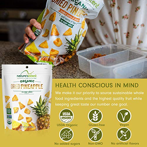 Organic Dried Pineapple - Healthy Vegan Snack Pack