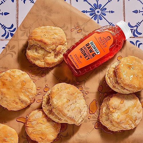 Nate's Georgia Raw Unfiltered Honey, 32 oz. Squeeze Bottle