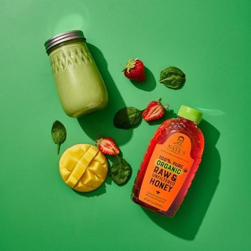 Nate's 100% Pure Raw Unfiltered Organic Honey - 32oz