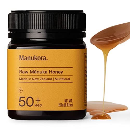 Manukora Raw Manuka Honey, MGO 50+, Non-GMO, 250g